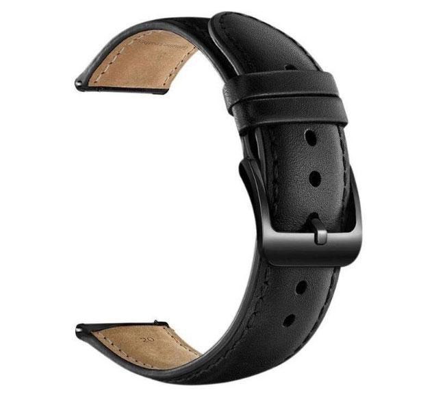 Кожаный ремешок для часов Samsung Galaxy Watch Active SM-R500/Active 2 SM-R820/R830 Black (925048977)