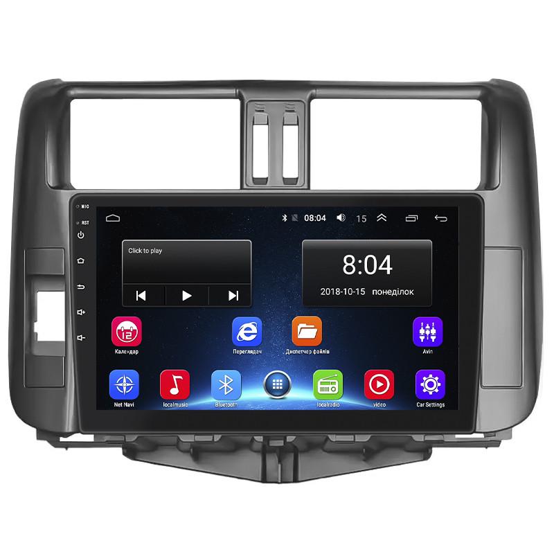 Магнитола штатная Lesko для Toyota Land Cruiser Prado 150 Series 2009-2013 9" 2/32Gb Wi-Fi GPS Base