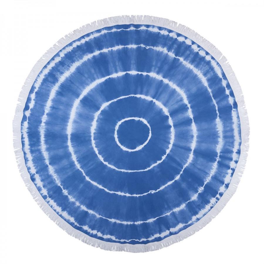 Рушник Barine Pestemal Swirl Roundie 150х150 Blue (svt-2000022244442) - фото 1