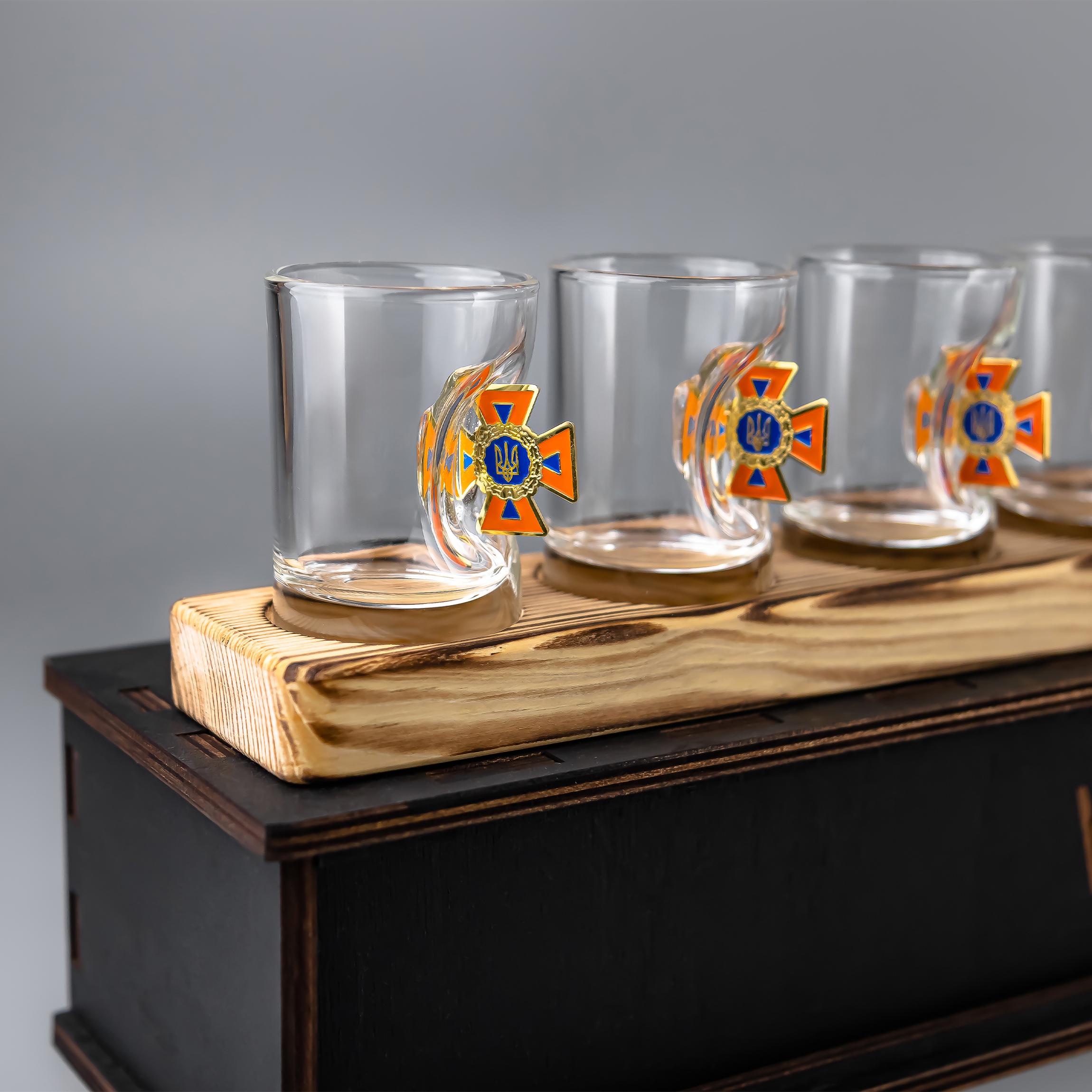 Подарочный набор рюмок VSKLO из ГСЧС в подарочной упаковке (19594488)