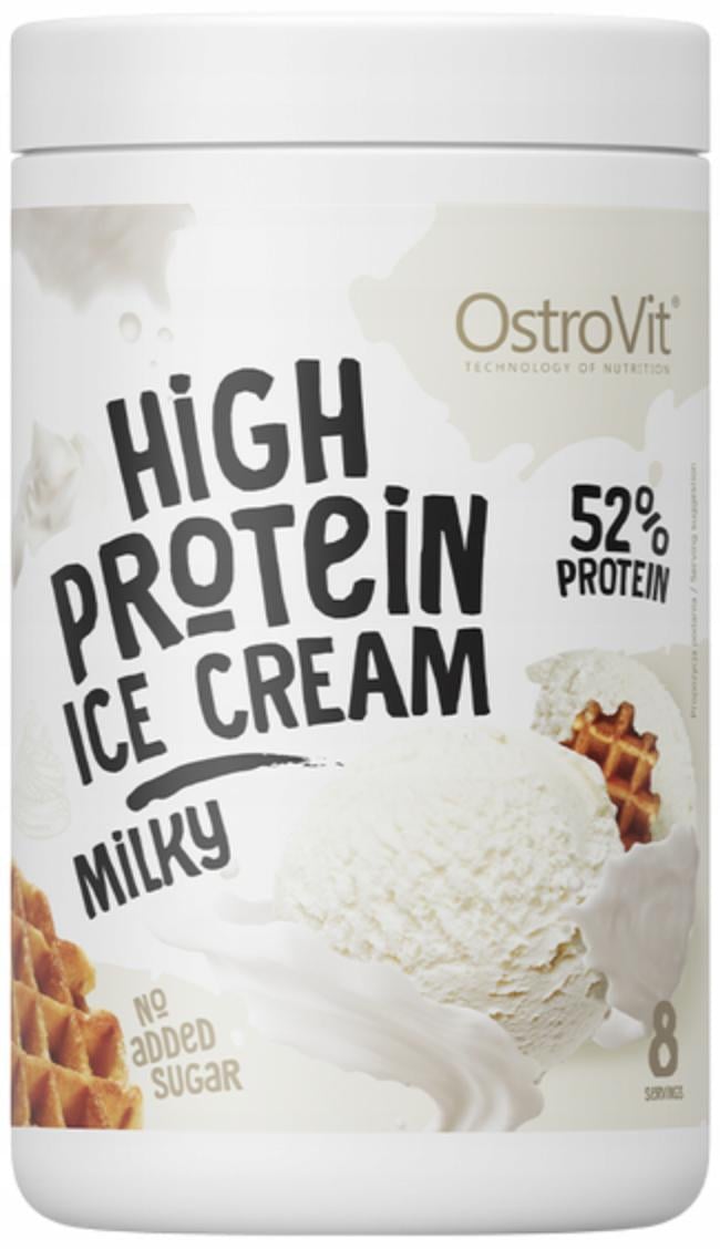 Протеїнове морозиво OstroVit High Protein Ice Cream milky 400 г (00000037900)