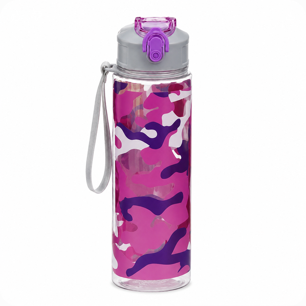 Бутылка для воды спортивная Camouflage 750 мл с трубочкой и замком Бутылка для воды спортивная Camouflage 750 мл с трубочкой и замком