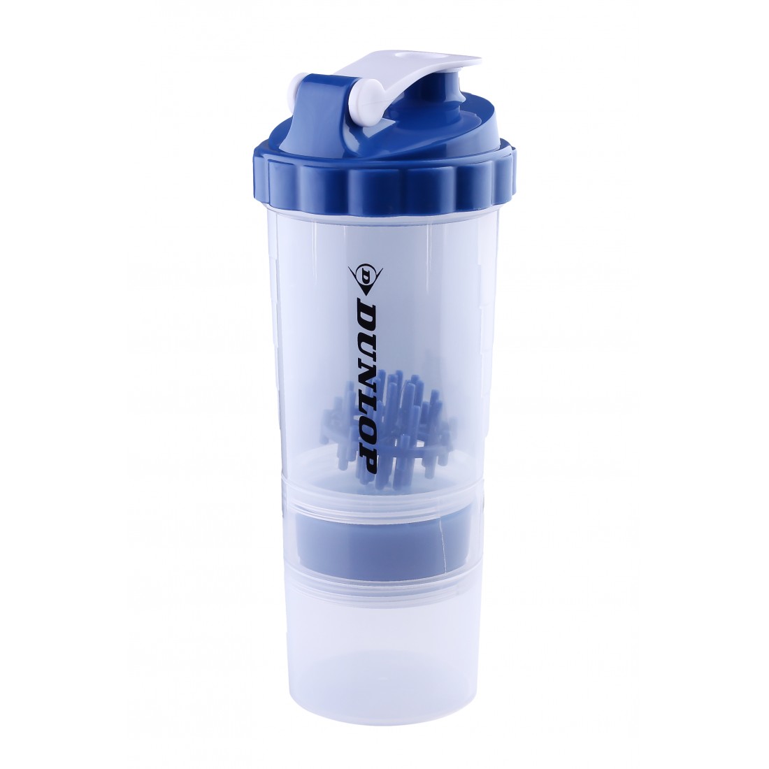 Шейкер спортивный Dunlop Fitness shaker bottle Бело-синий