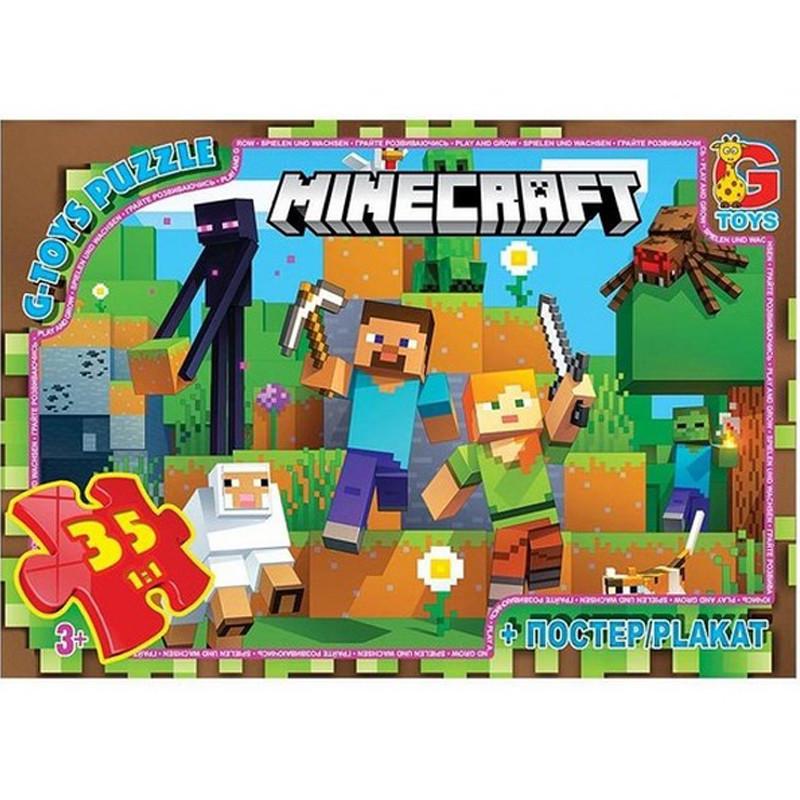Пазлы Minecraft MC796 плакат 35 элементов (3074082720)