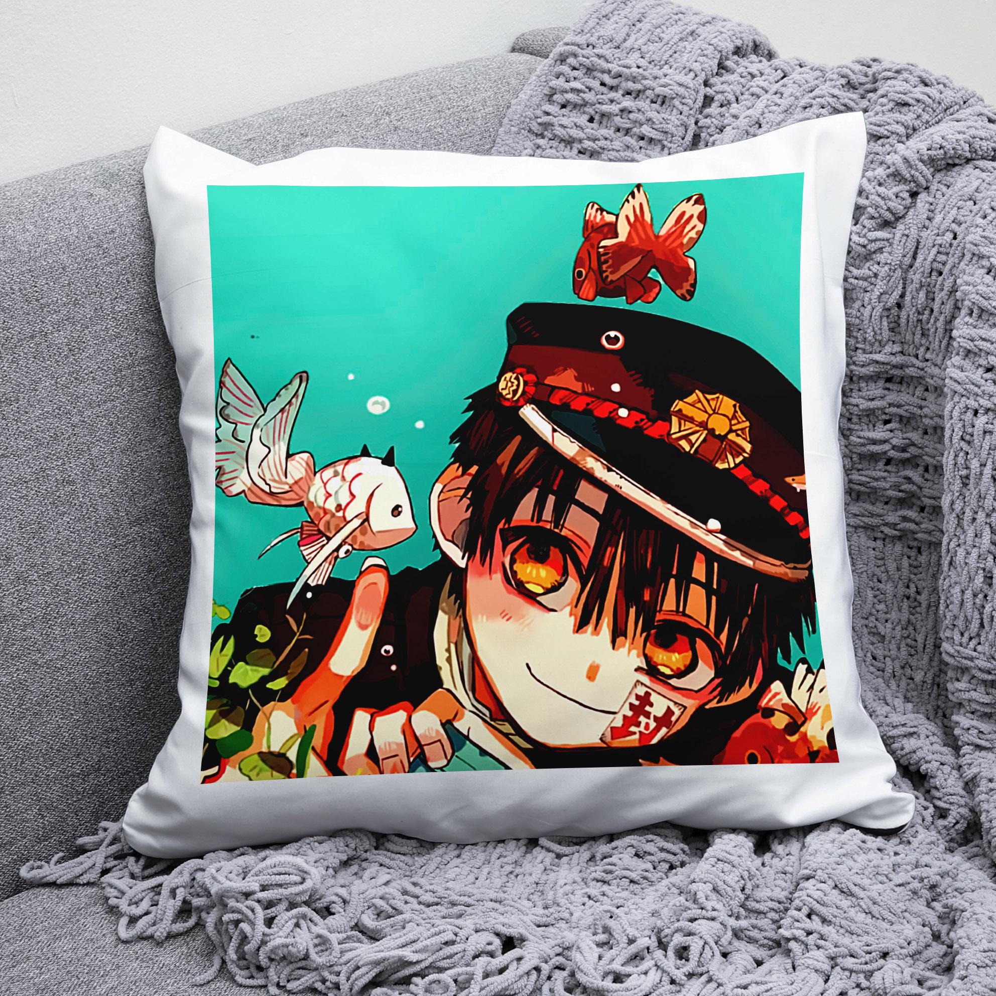 Плюшевая подушка квадрат с принтом аниме Jibaku Shounen Hanako kun