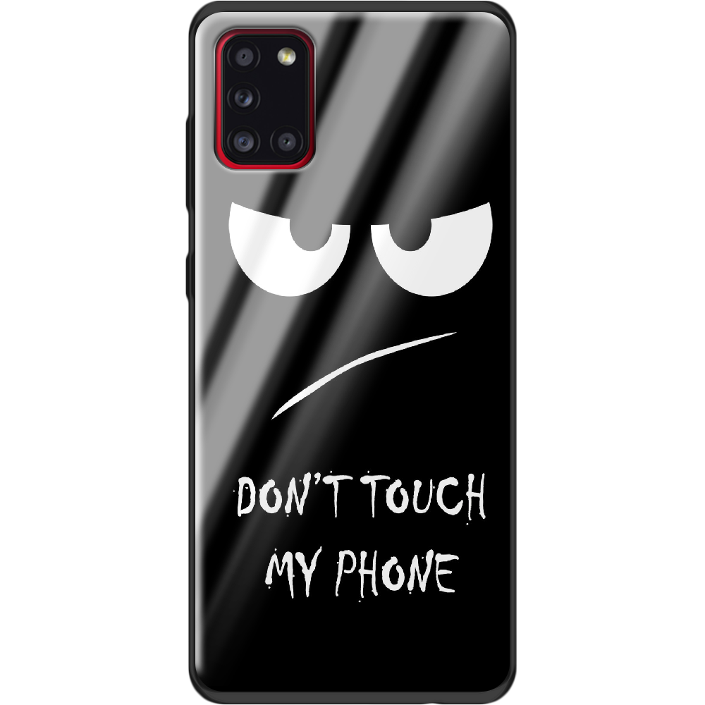 Чехол Boxface Samsung A315 Galaxy A31 Don't Touch my Phone Черный силикон со стеклом (39470-up535-40094)