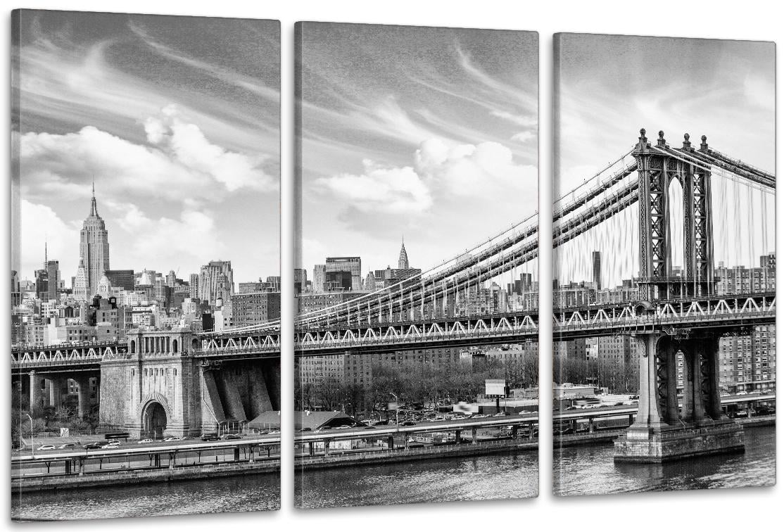 Картина модульная в гостиную/спальню Нью-Йорк 100х150 см (ART-294_3A)