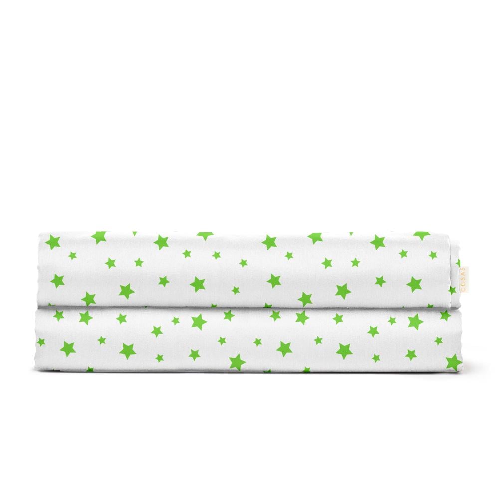 Простыня Cosas Green Stars полуторная 155x240 см (4822052146835)
