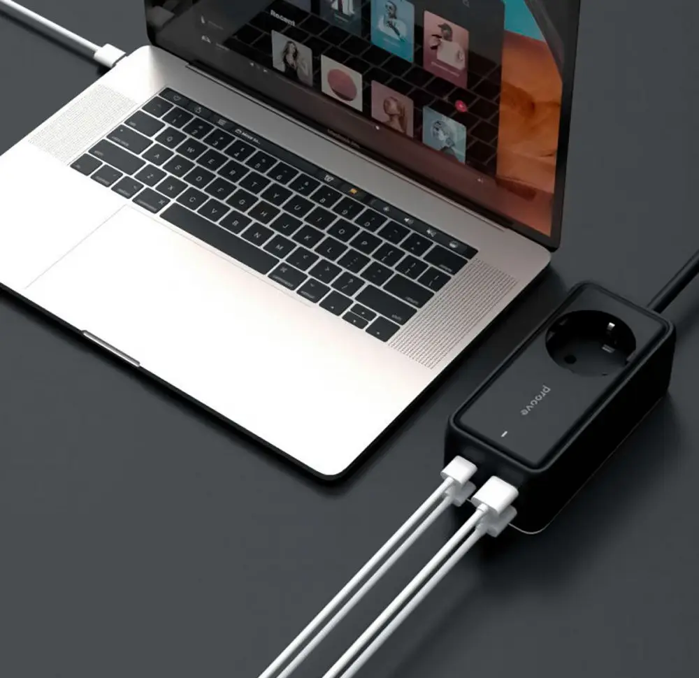 Подовжувач Proove Power Strip Homester PD-03 1AC 65W 2 Type-C/2USB із Led-індикатором (PSP165220001) - фото 7 Подовжувач Proove Power Strip Homester PD-03 1AC 65W 2 Type-C/2USB із Led-індикатором (PSP165220001) - фото 7