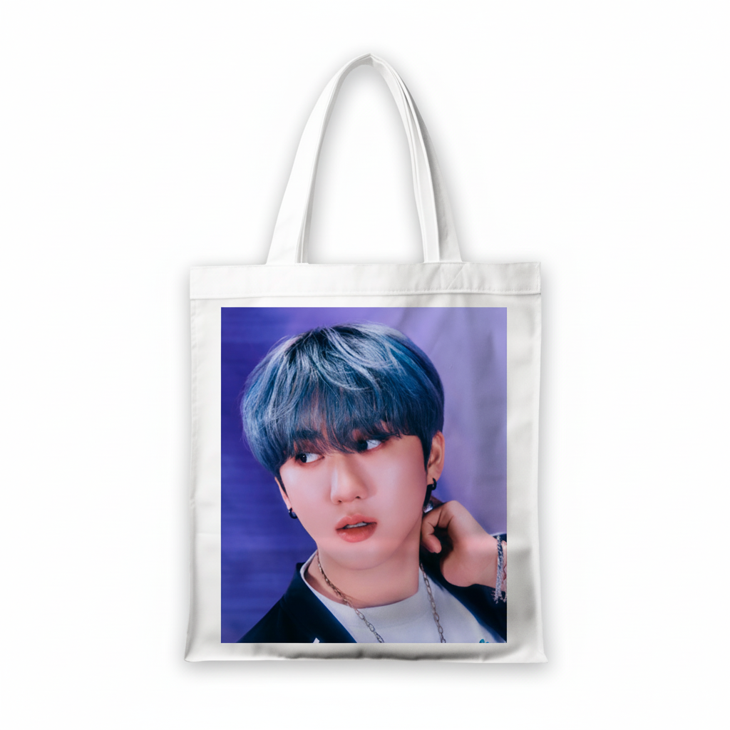 Сумка-шопер Stray Kids из габардина Белый (11376)