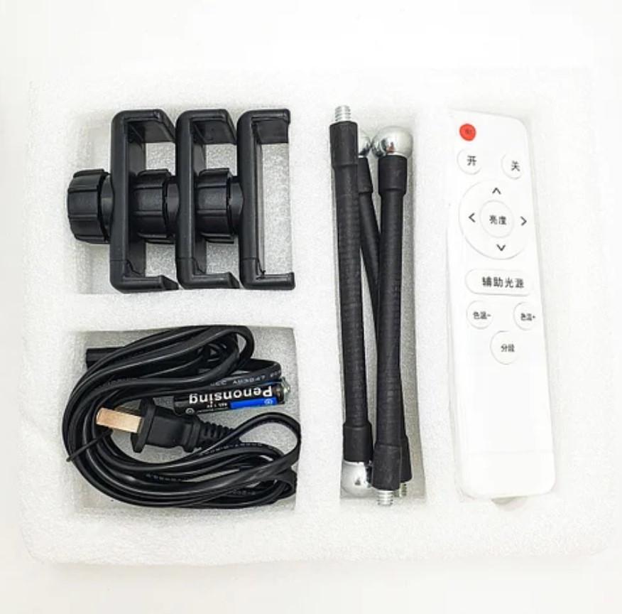 Кольцевая лампа светодиодная LS 360 с тремя держателями 36 см (MLD_V1017) - фото 3