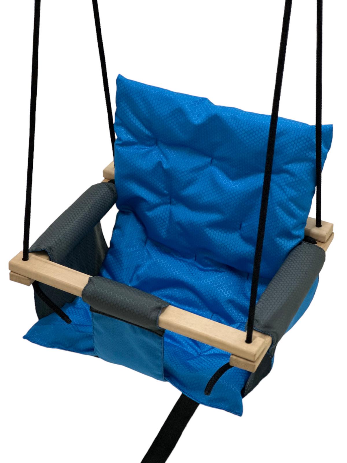 Качеля домашня розбірна для дітей Take&Ride baby swing home Жовтий - фото 6