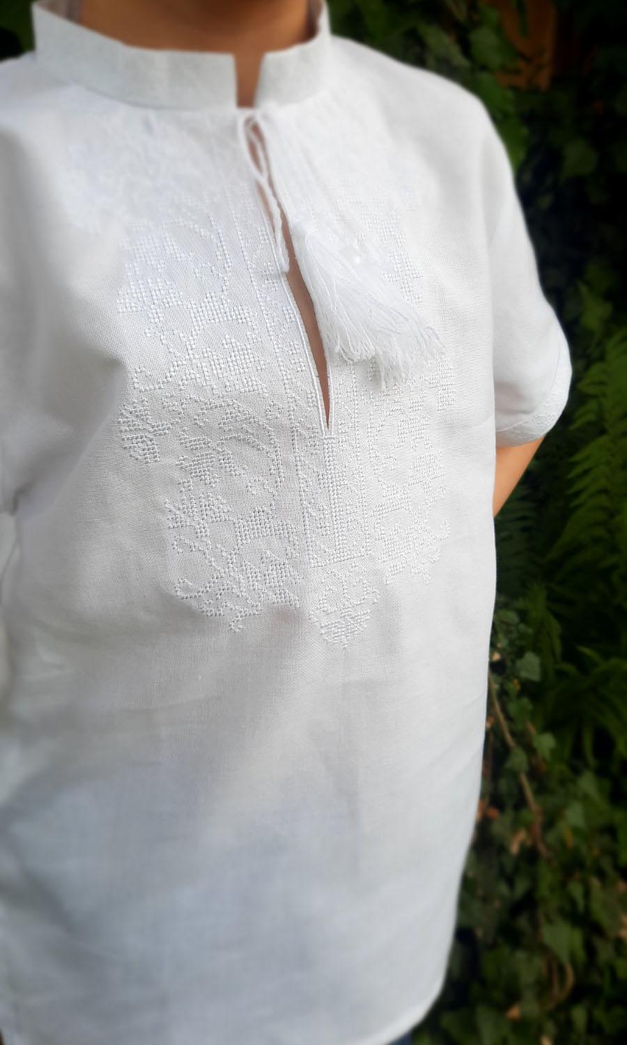 Вишиванка для хлопчика Вишиваночка р. 110 Білий (717-0к) - фото 2 Вишиванка для хлопчика Вишиваночка р. 110 Білий (717-0к) - фото 2