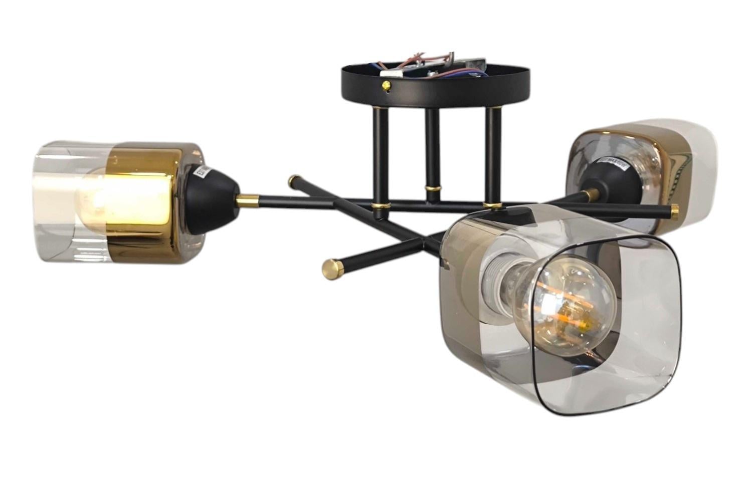 Люстра BR-270S/3 E27 PB+BK (27-186)