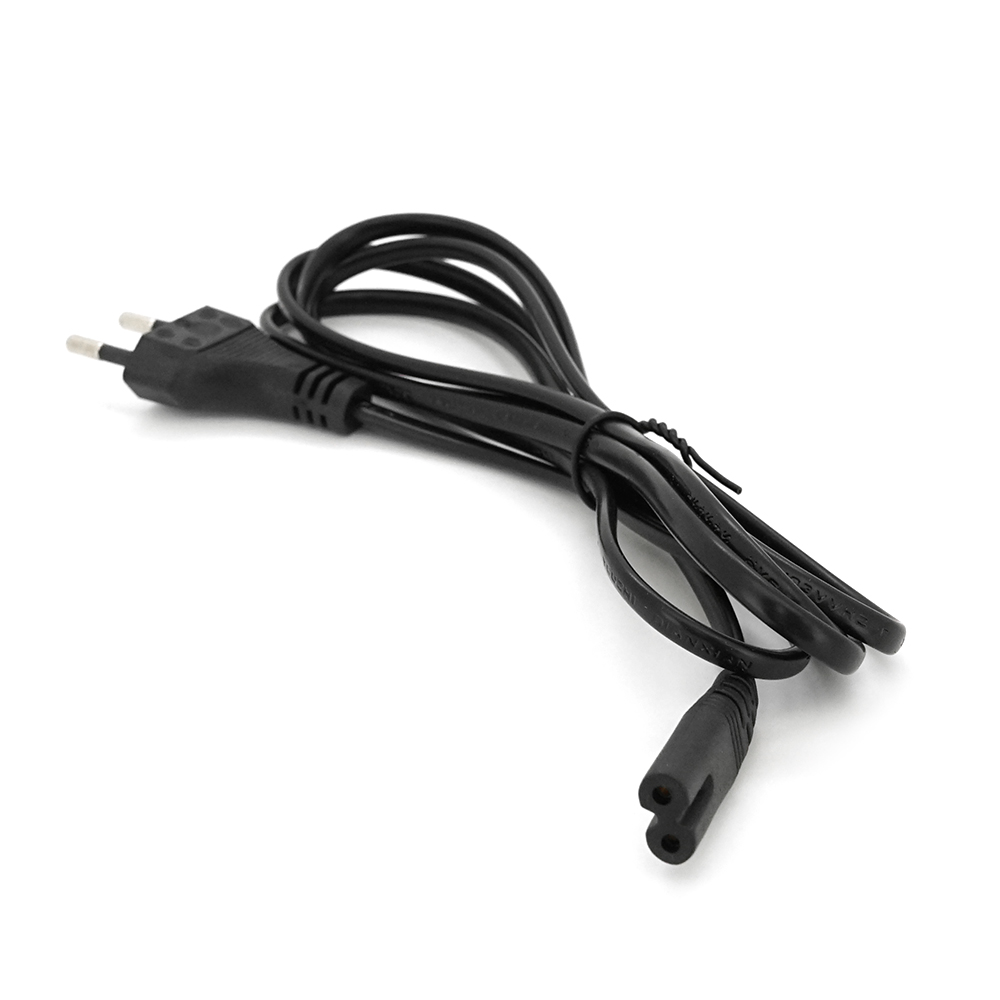 Кабель питания VOLTRONIC 0,75 мм PC-184/2 CEE7/16-C7-1CM8155 2 pin медный 1,8 м Черный (27489)