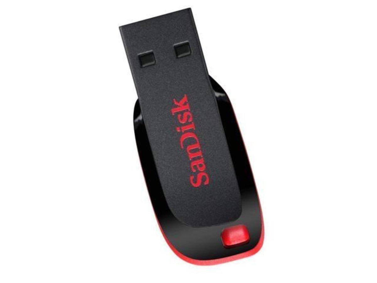 Флеш-память для ноутбука Flash SanDisk USB 2.0 Cruzer Blade 32Gb Black/Red (SDCZ50-032G-B35) - фото 3