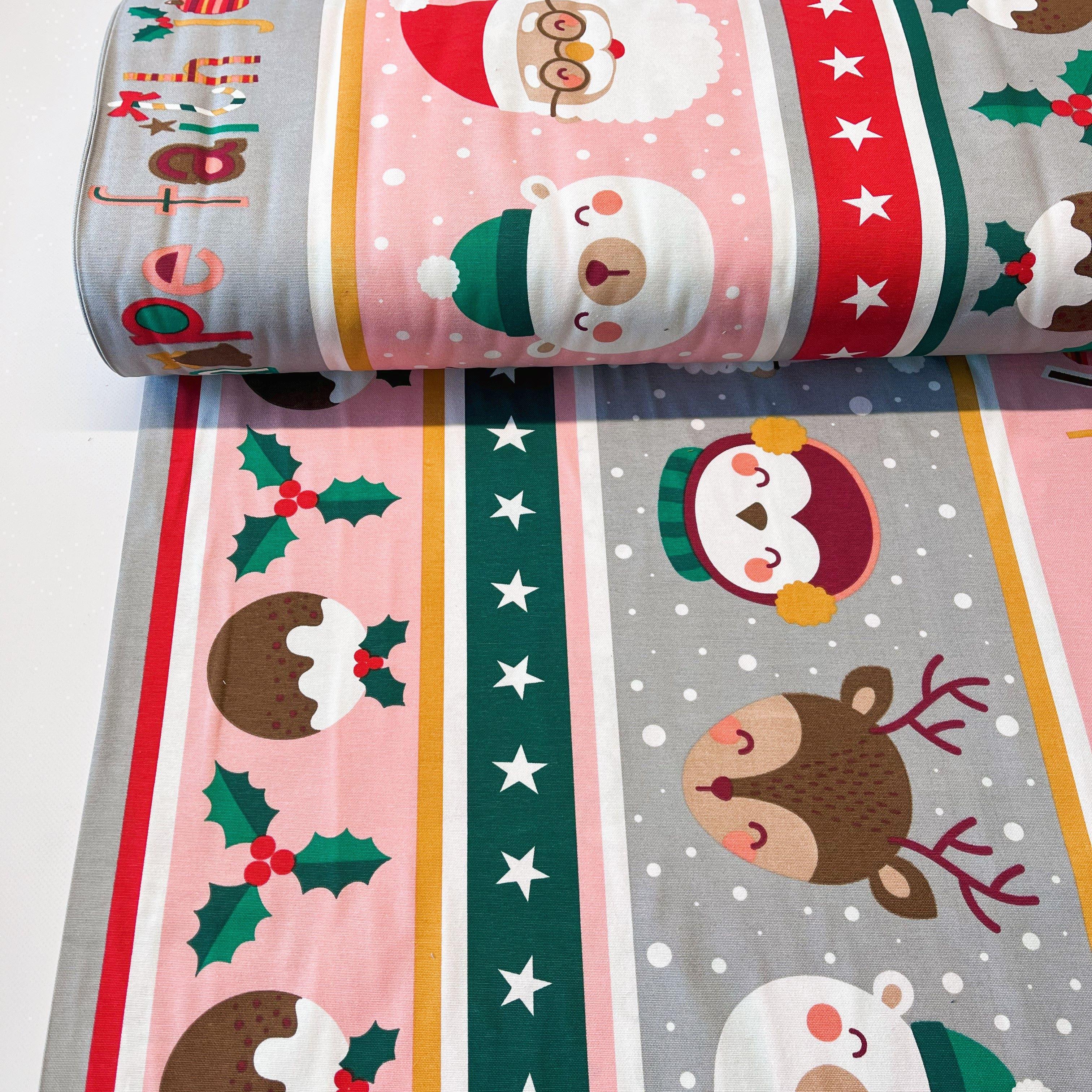 Ткань водоотталкивающая Duck с тефлоновым покрытием новогодние зверушки 70% хлопок/30% полиэстер 180 см (11206/7)