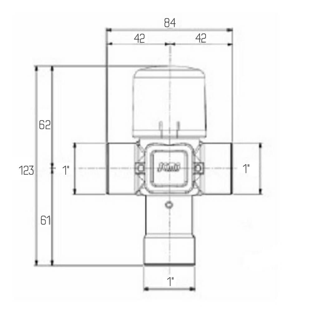 Смеситель темостатический Icma 1" (30-60С) №149 - фото 2