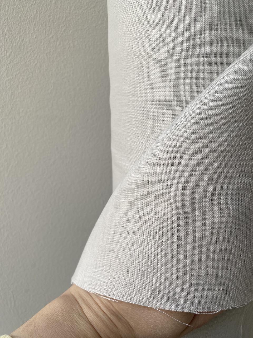 Ткань рубашечно-платьевая LINEN PLUS 100% лен 143 см 1410 Светло-серый - фото 5 Ткань рубашечно-платьевая LINEN PLUS 100% лен 143 см 1410 Светло-серый - фото 5
