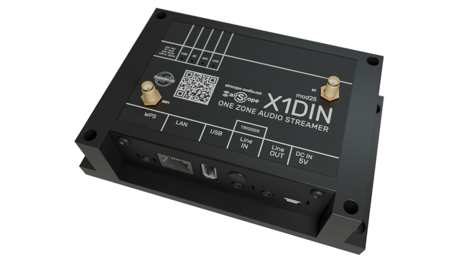 Аудио плеер стерео сетевой airScope X1Din Ver.A31 Airplay Bluetooth TuneIn - фото 6