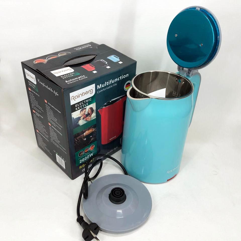 Чайник електричний Rainberg 2000 Вт 2 л (RB-2247) - фото 2 Чайник електричний Rainberg 2000 Вт 2 л (RB-2247) - фото 2