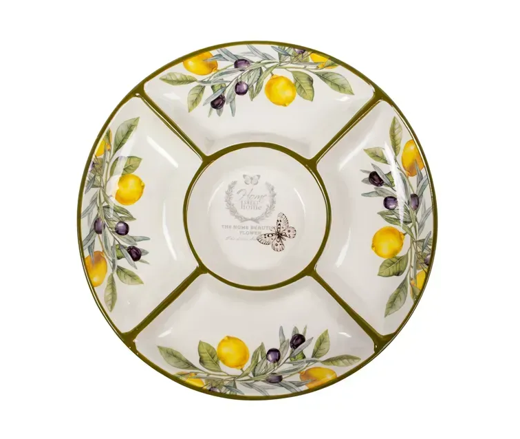 Менажница фарфоровая Оливки 30 см (858-0181)