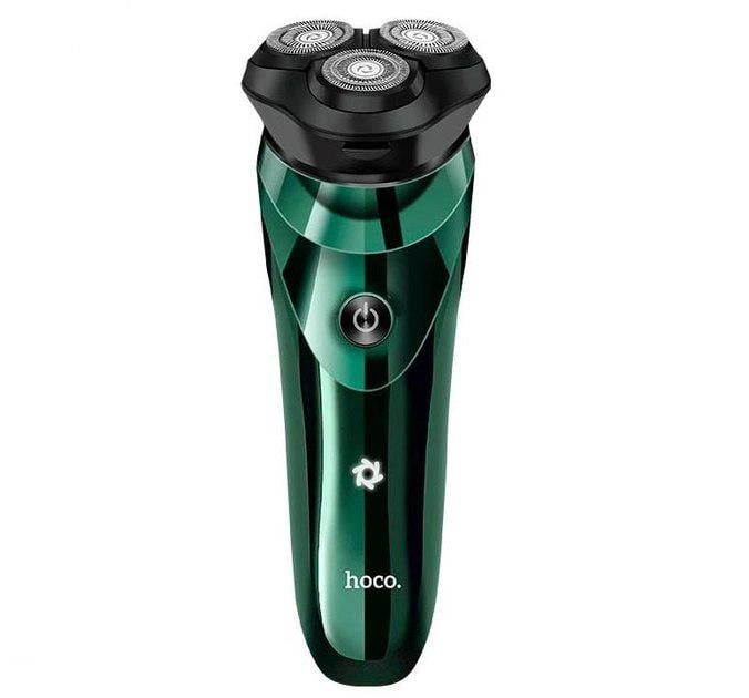 Електробритва чоловіча Hoco DAR06 Plus IPX7/USB Electric Razor With Smart LED Indicator на акумуляторі Green (965269)