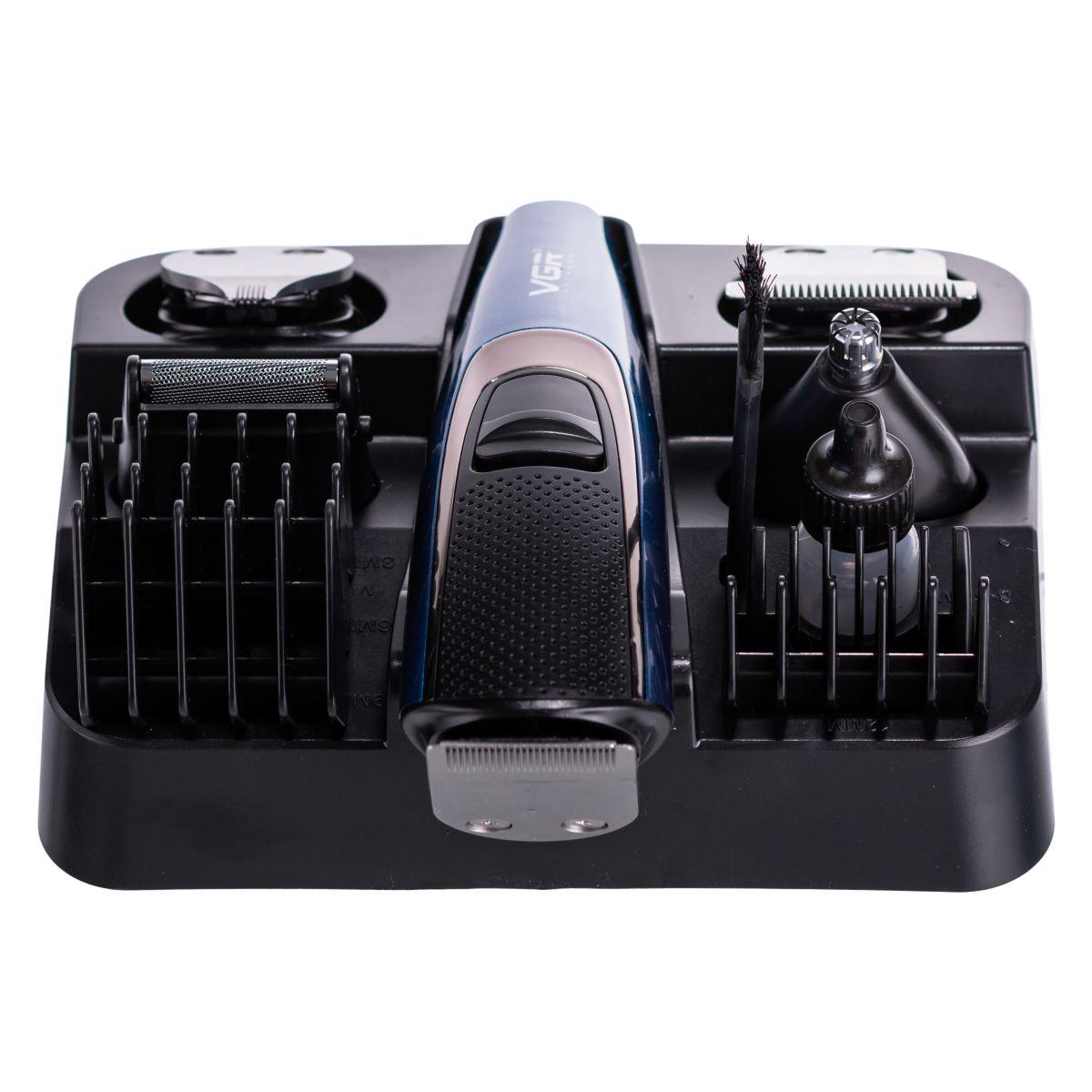 Тример для стрижки VGR V-172 4в1 з насадками Синій (7363) - фото 15 Тример для стрижки VGR V-172 4в1 з насадками Синій (7363) - фото 15