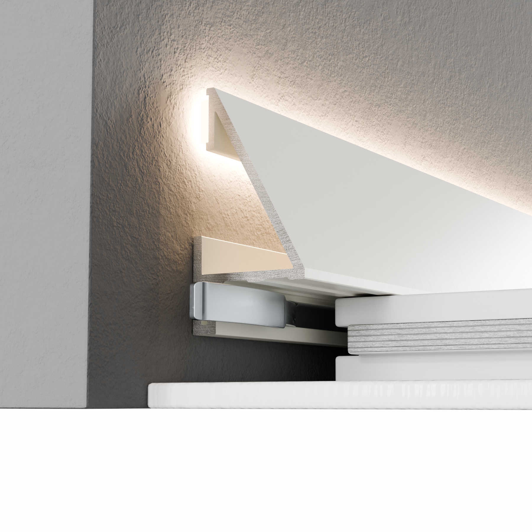 Микроплинтус алюминиевый Thinline SVM-302W 25x2600 мм Белый (25470410) - фото 3