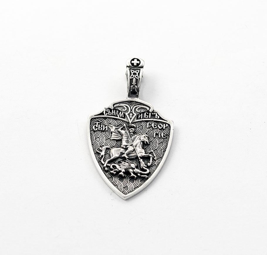 Подвеска серебряная Maxi Silver 9304 Георгий Победоносец (89304)