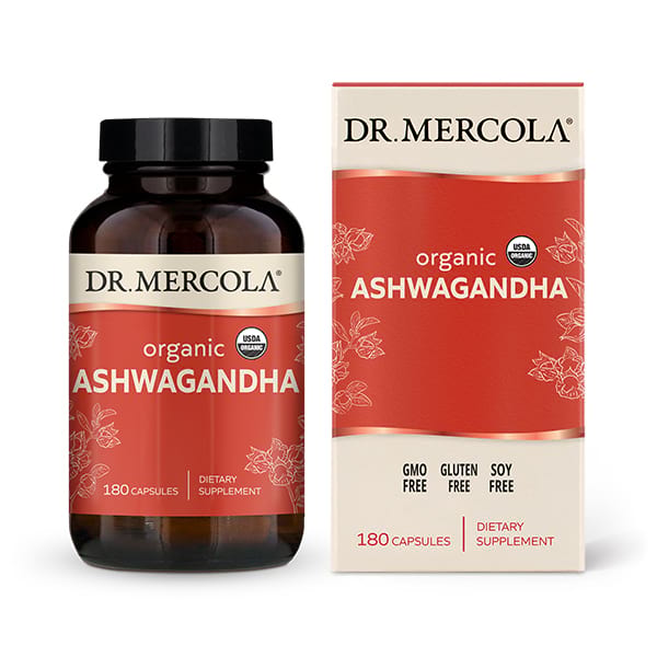 Натуральная добавка Dr. Mercola Ashwaganda 180 капс. (9496)