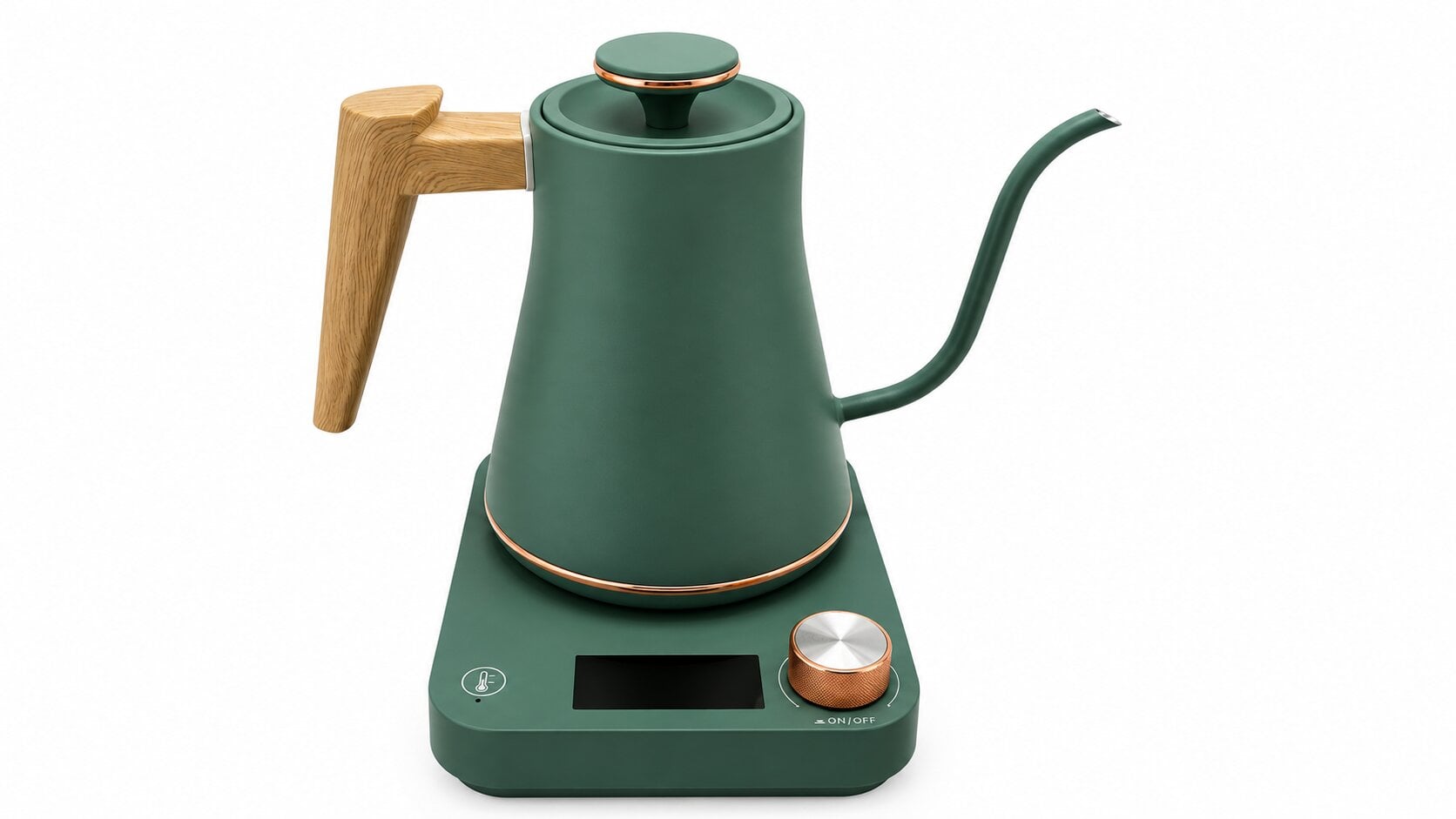 Электрочайник VD Coffee GR08 Smoke Green с тонким носиком 0,8 л 1000 Вт (39075008)