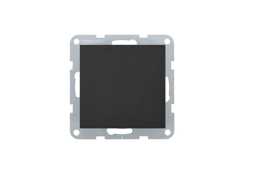 Выключатель одноклавишный Panasonic Karre Plus 55 без рамки Черный (35795565)