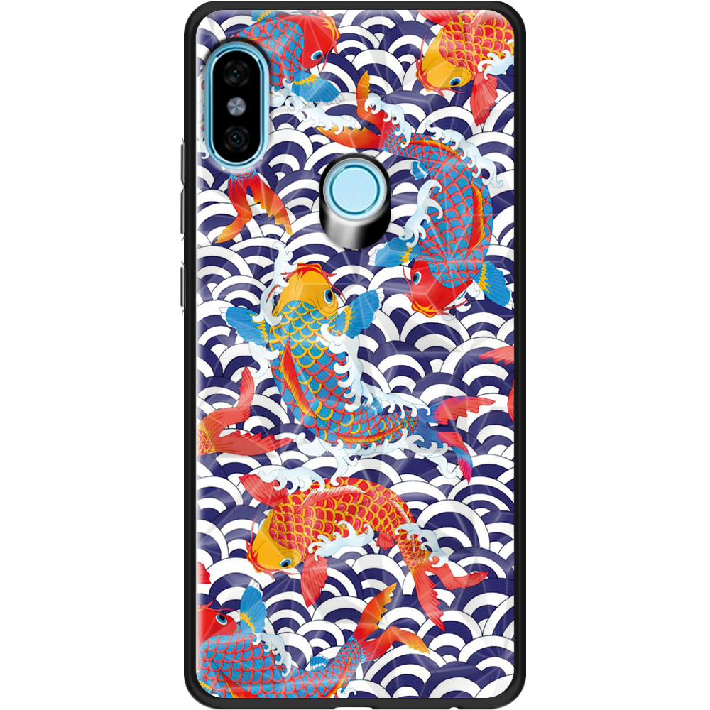 Чохол BoxFace Xiaomi Redmi Note 5 / Note 5 Pro Koi Fish Чорний силікон із призмою(32971-up2477-37870)