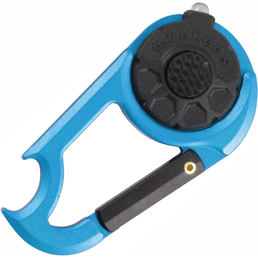 Брелок-фонарик Munkees 1089 LED Carabiner with Bottle Opener Blue (52634)