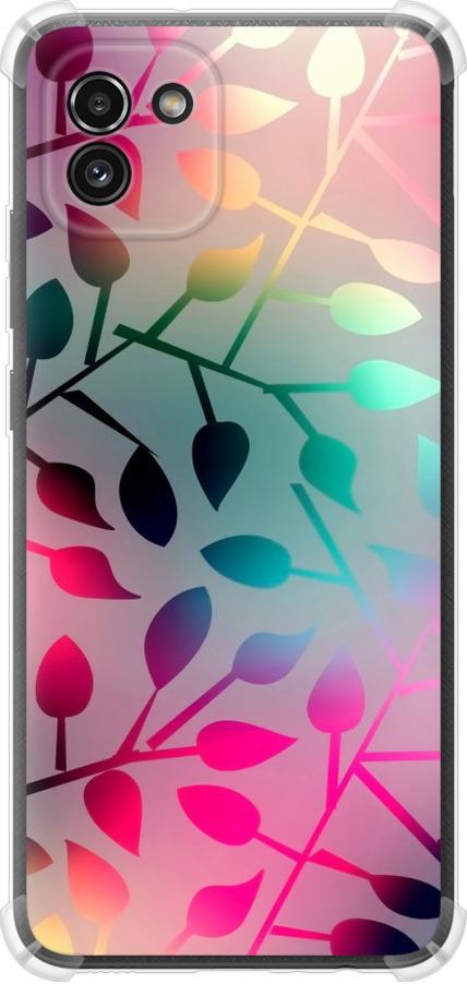 Чехол на Samsung Galaxy A03 A035F Листья (2235sp-2499-42517)