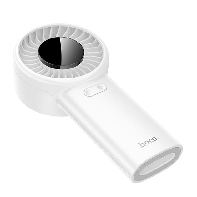 Вентилятор портативний Hoco HX62 Endless handheld fan 45dB 3W 6000 mAh White - фото 3