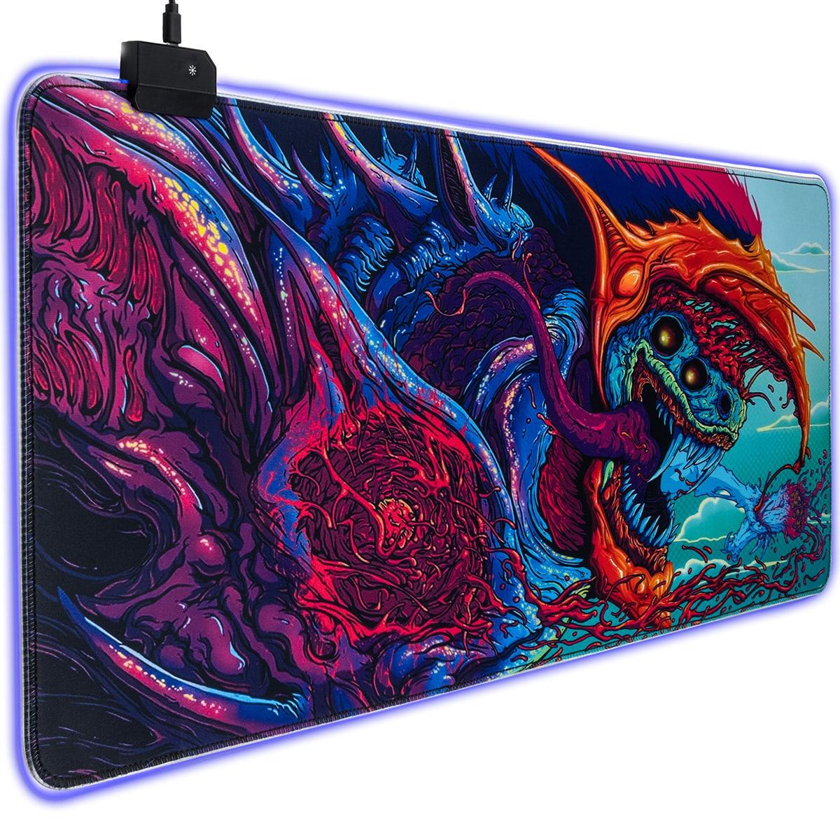Коврик для мышки с подсветкой U&P Elder Dragon 800x300x4 мм Mixed (GMS-WT6-MD)