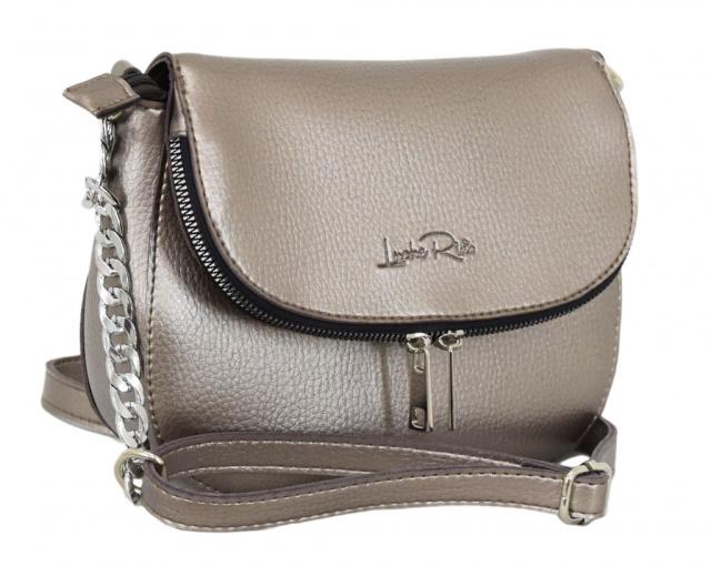 Сумка жіноча з шкірозамінника Срібна бронза