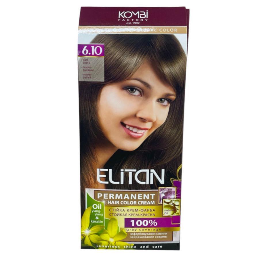 Крем-краска для волос стойкая ELITAN intensive and natural color 6-10 Темно-русый (2185177304)