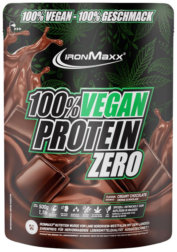 Протеїн IronMaxx 100% Vegan Protein Zero 500 g /16 servings/ Chocolate Cream