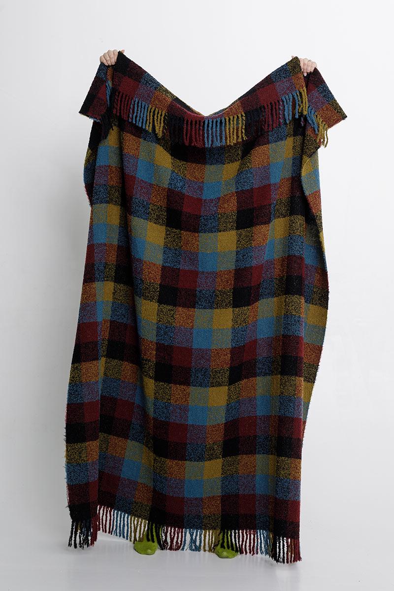 Плед-покрывало букле 140х200 см Разноцветный