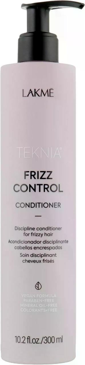 Кондиционер дисциплинарный для непослушных или волнистых волос Lakme Teknia Frizz Control Conditioner 300 мл