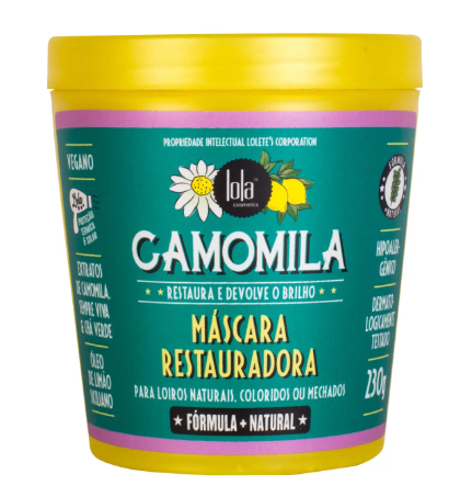 Маска восстанавливающая для блонда LOLA FROM RIO CAMOMILA 230 г