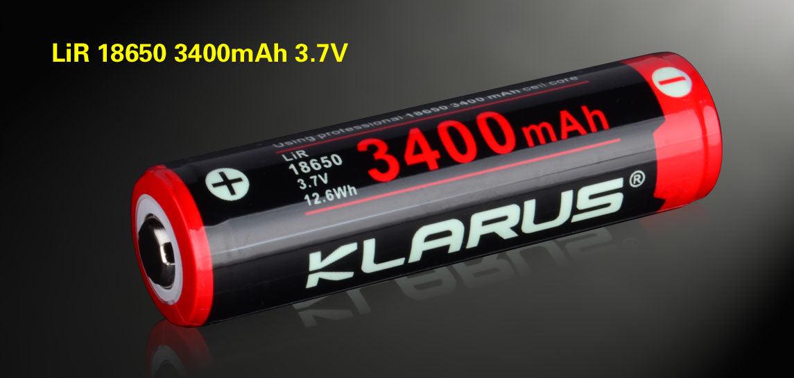 Акумулятор Klarus 18650BAT-34 3400 mAh Black (18650BAT-34) - фото 3