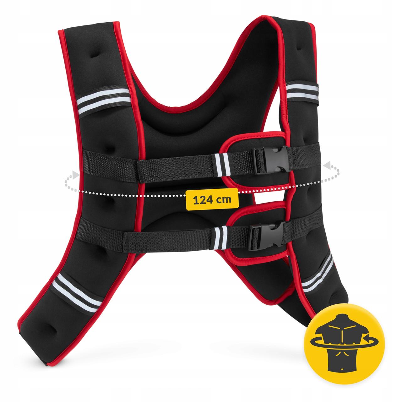 Жилет-обважнювач для тренувань 4fizjo 10 кг Black/Red (P-5905973402163) - фото 6 Жилет-обважнювач для тренувань 4fizjo 10 кг Black/Red (P-5905973402163) - фото 6