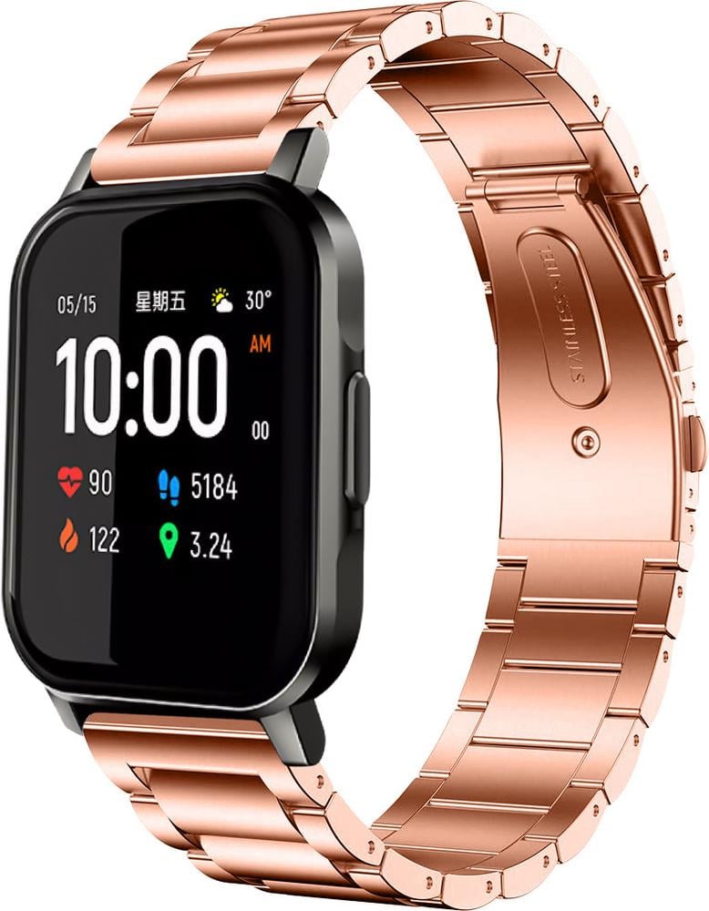 Браслет металлический Shape для Haylou Smart Watch 2 LS02 Rose Gold (28788-27)