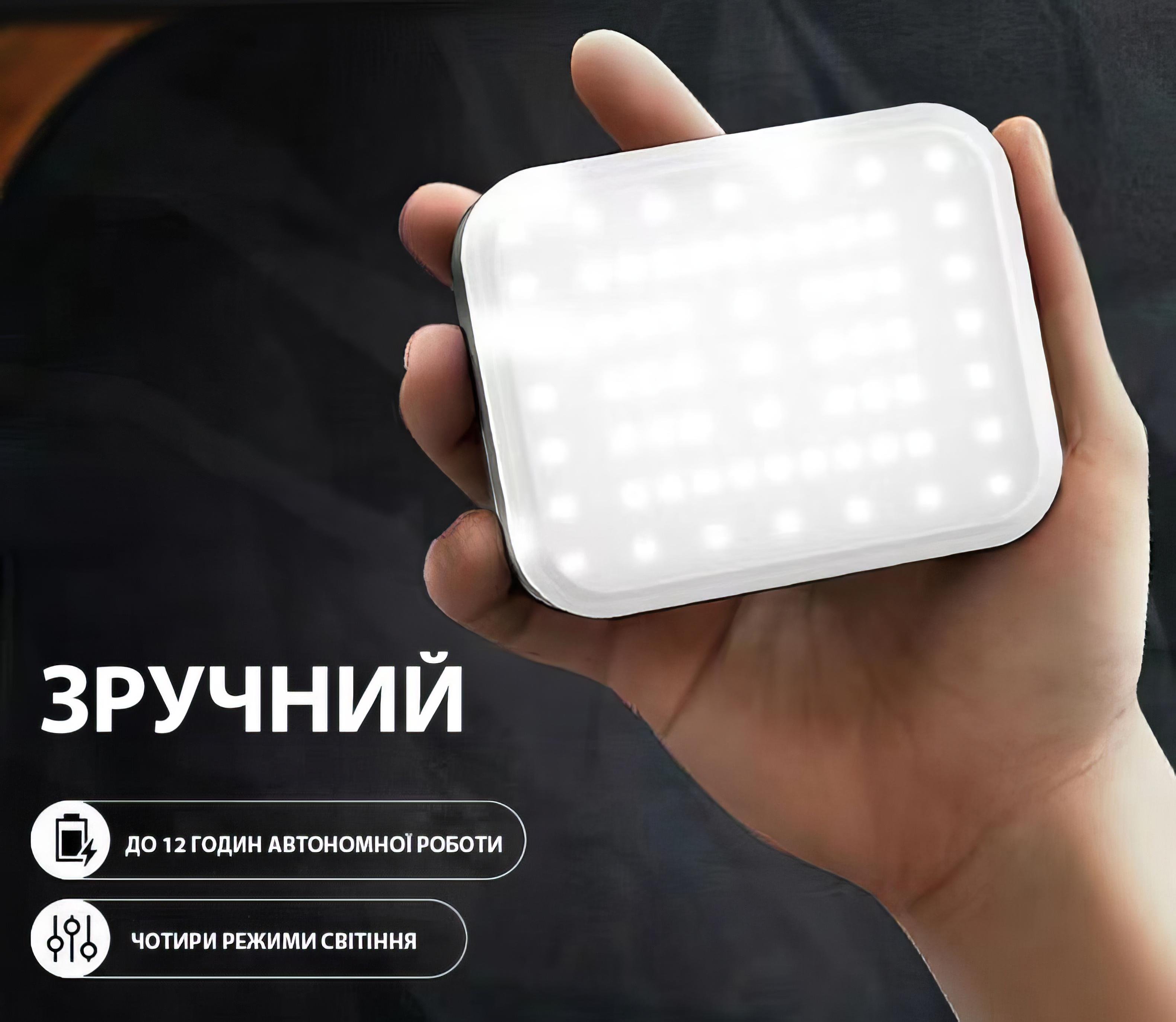 Світильник акумуляторний LED із зарядкою від сонця для дому походів та кемпінгу 4000мА - фото 7