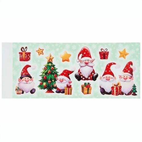 Новогодние наклейки на окна многоразовые Livarno Home Гномы 10 шт. 38х30 см (P1-00289)