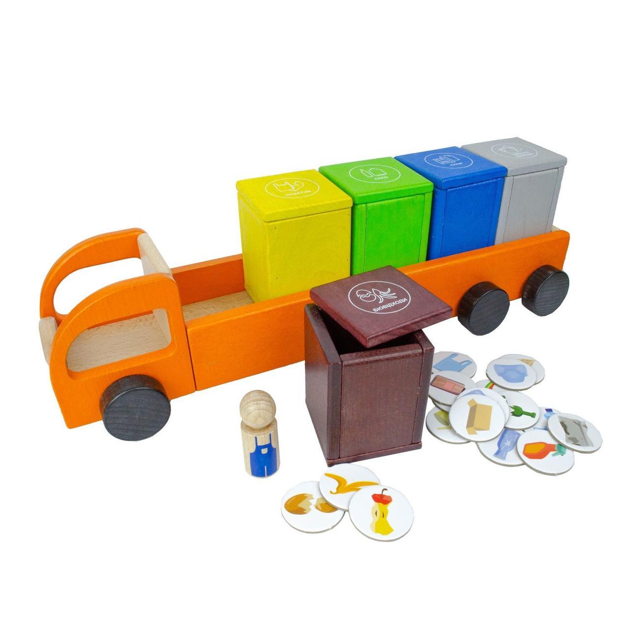 Сортер дерев'яний дитячий Igroteco Автомобіль вантажівка